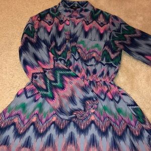 Colored zig zag shirt